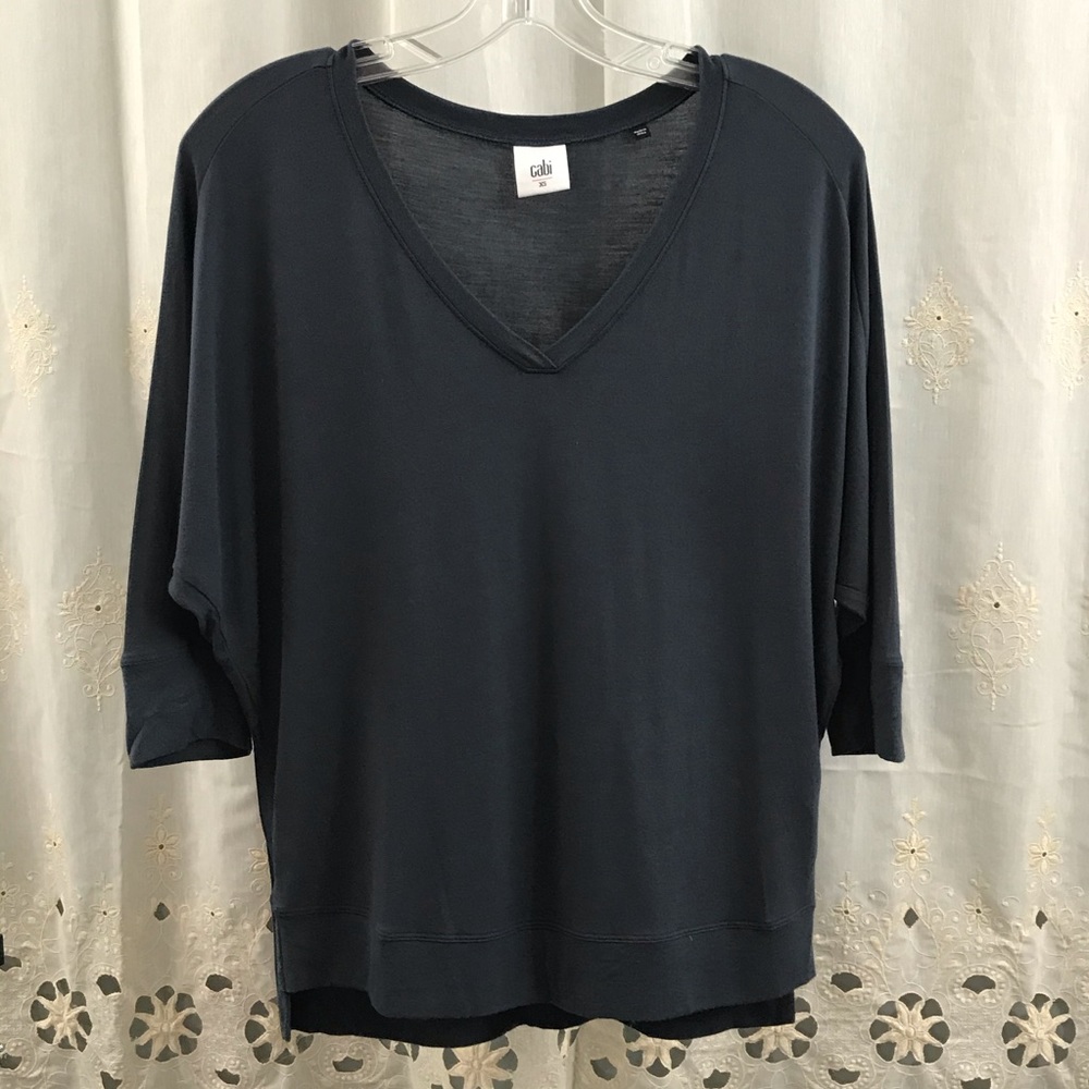 CAbi Tempt V neck Dolman Sleeve Shirt Size XS